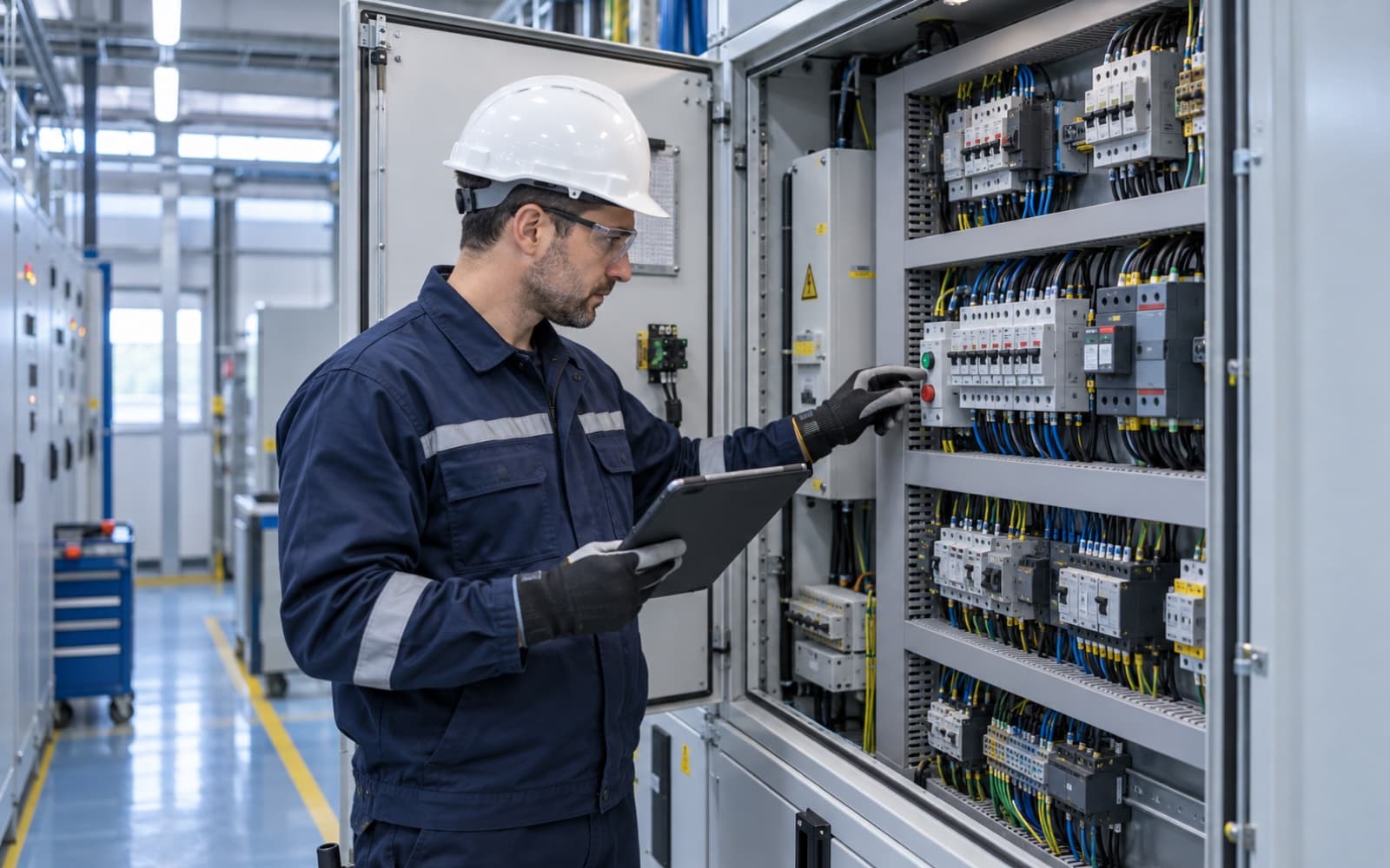Visual and functional inspection of electrical panels