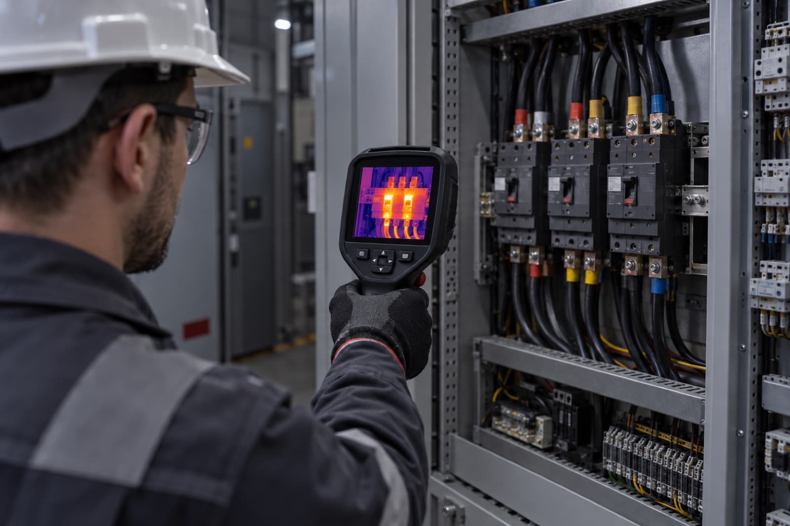Thermal camera inspection of electrical panels
